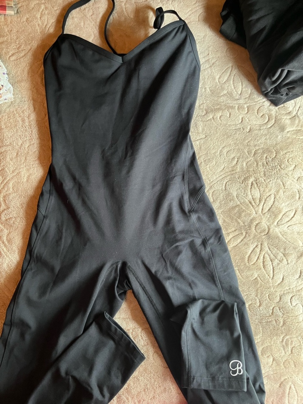 Bombshell Sportswear Black Strappy Athletic One-Piece